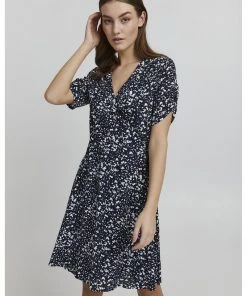 Oxmo OXEMBLA - Vestido Informal - Total Eclipse Mix, Mujer