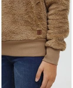 Oxmo OXANNIKI - Jersey Con Capucha - Beige , Mujer -Oxmo Elegante tienda f5d9f0afe3f0438e82558bfc6ceb9092