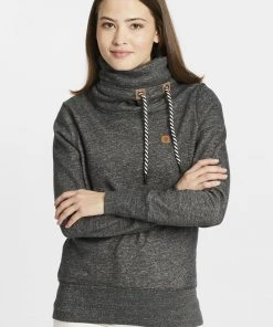 Oxmo OXCECILIA - Jersey Con Capucha - Black , Mujer