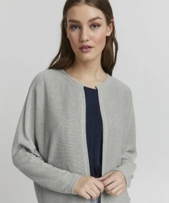 Oxmo KIKE - Chaqueta De Punto - Aqua Gray , Mujer