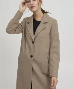 Oxmo OXNETA - Abrigo Clásico - Dune Melange , Mujer